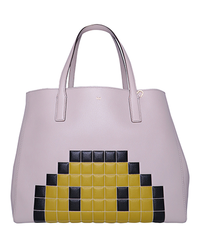 Ebury Pixel Tote, £120, Handbags, Beige, Leather, Front view